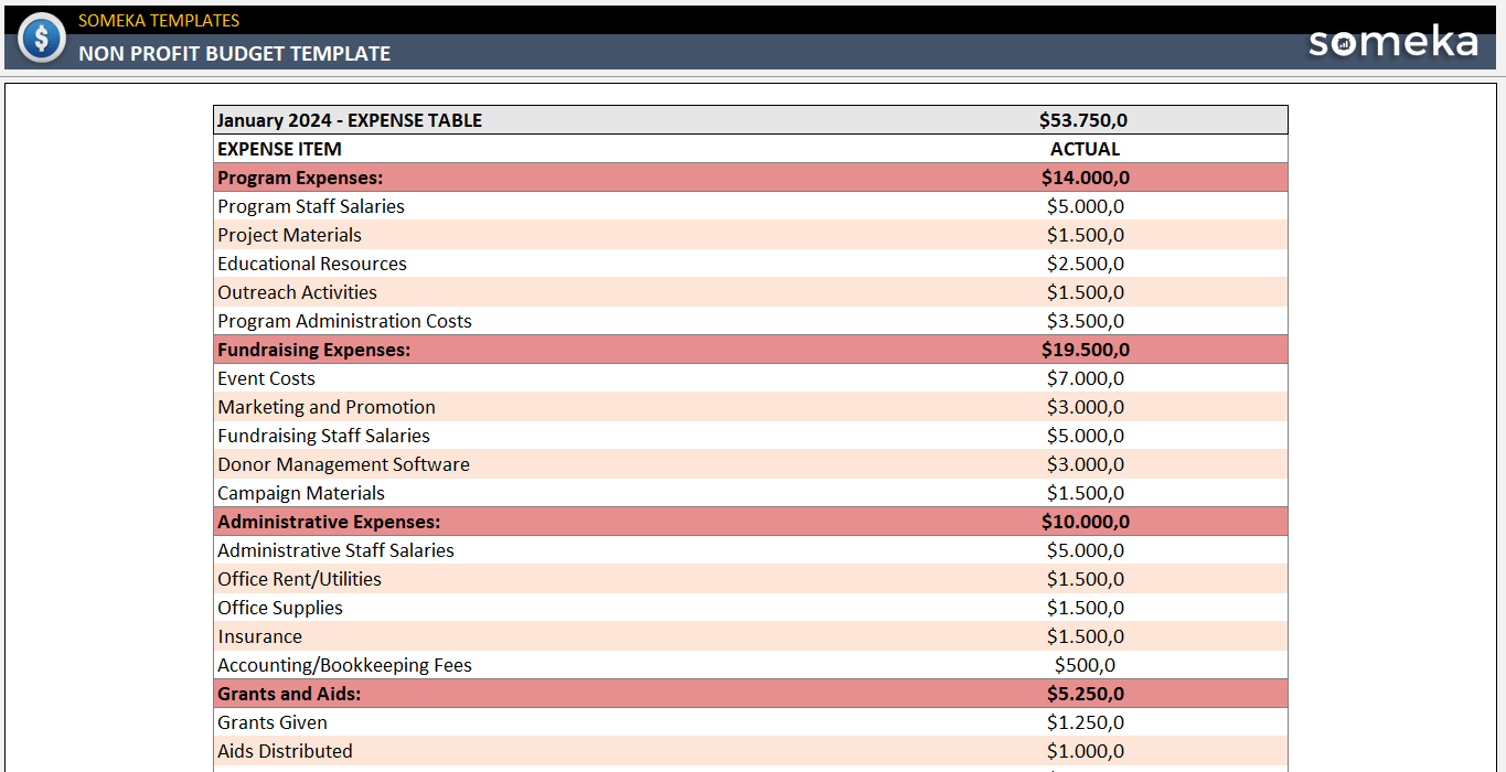 Non-Profit-Budget-Template-Someka-Example-SS1