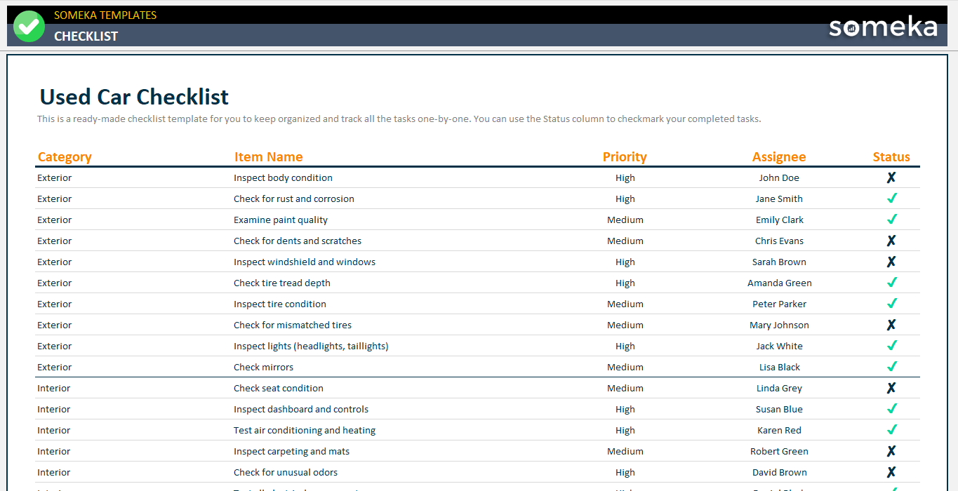 Used-Car-Checklist-Someka-Example-SS1