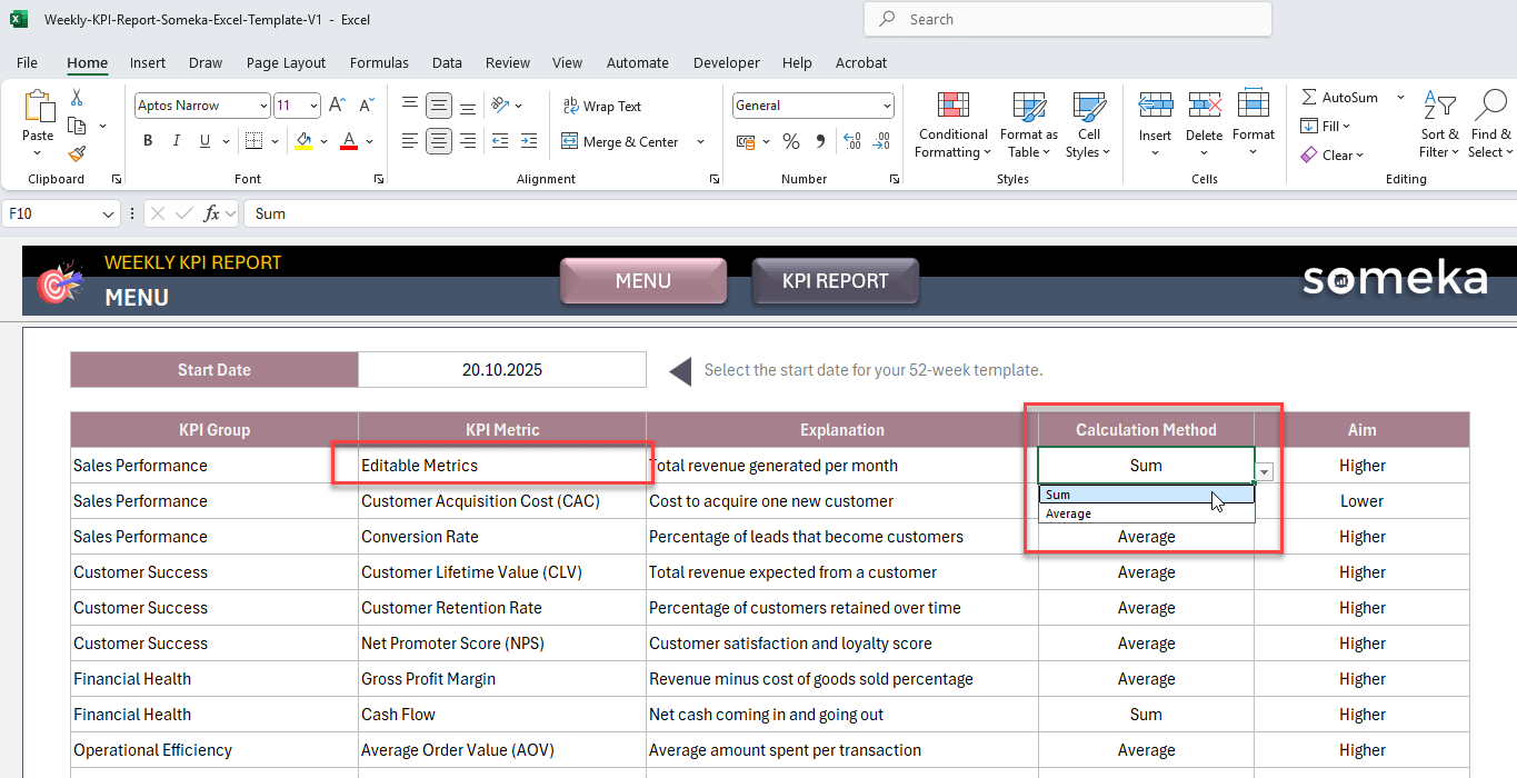 Weekly-KPI-Report-Someka-Excel-Template-SS5