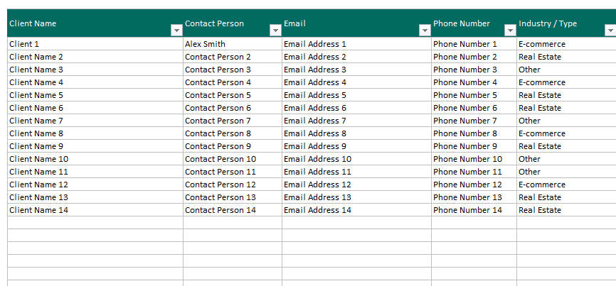 Customer Information Tracker