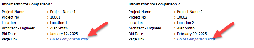 Bidding Evaluation Spreadsheet